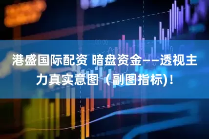 港盛国际配资 暗盘资金——透视主力真实意图（副图指标)！